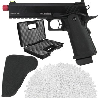 Pistola Airsoft GBB HI CAPA 5.1 Black Evil - TAG + Esferas 0,12g + Maleta + Coldre em Oferta na Shopee