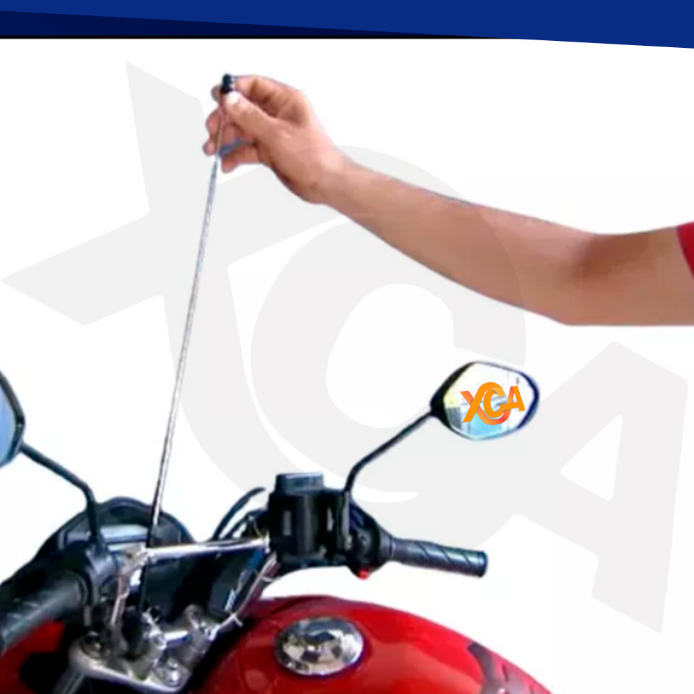 Antena Retrátil Moto Corta Pipa Inox Aço Guidão Anto Cerol 7 Estágios em Oferta na Shopee