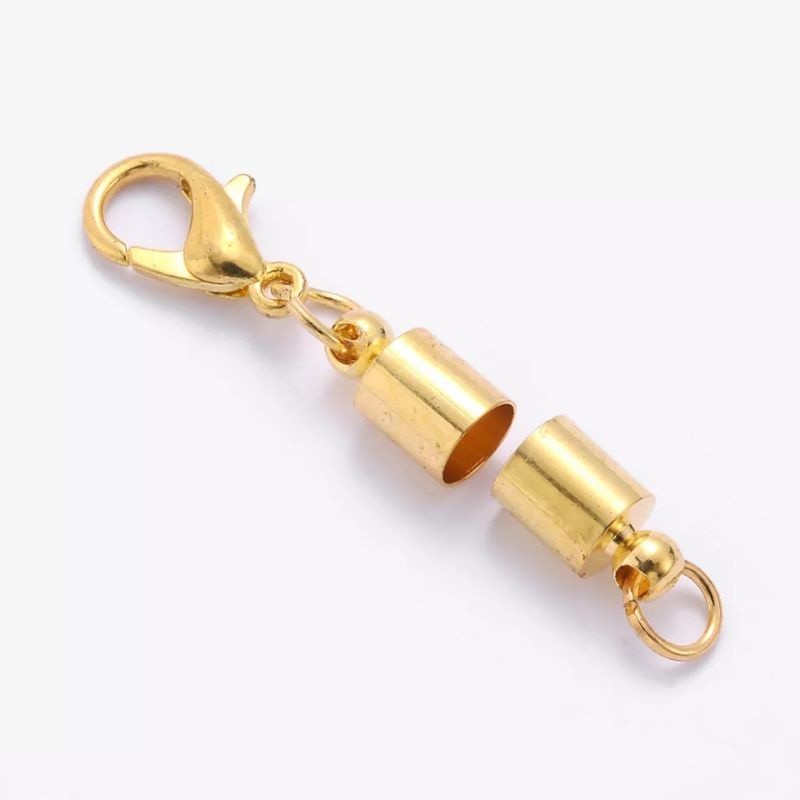 25 fecho lagosta 12mm + 50 terminal colagem 6mm - 100 elo 5mm dourado em Oferta na Shopee