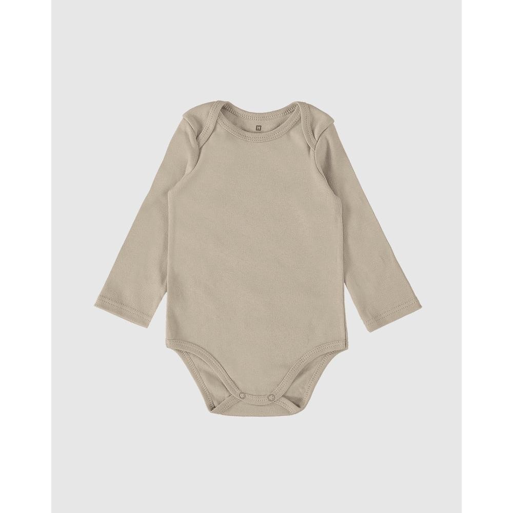 Boby Bebê Manga Longa em Ribana Leve Malweee Kids em Oferta na Shopee