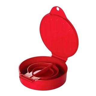 Forma Para Moldar Hamburguer De Plástico Caseiro Cor Vermelho Plasutil em Oferta na Shopee