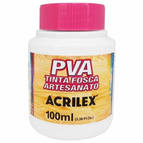 Tinta PVA Artesanato Branco 100ml Acrilex p/ Madeira