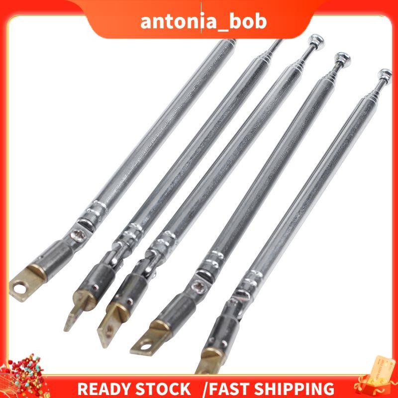 5 Pcs 32 Cm Comprimento 5 Seção Telescópica AM FM Antena De Rádio 180 Graus em Oferta na Shopee