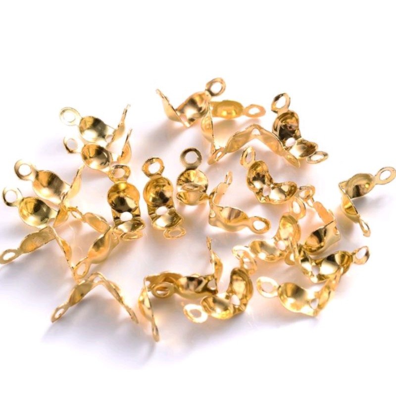 Tips Para Bijuterias Aberto Dourado Terminal 2x4mm 100 pçs em Oferta na Shopee