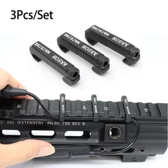 Tático 3 Pçs Máquina Arson Gerenciamento De Cabos MLOK WireGuide Sistema Para M300 M600 PEQ Arma Lanterna Interruptor Ca
