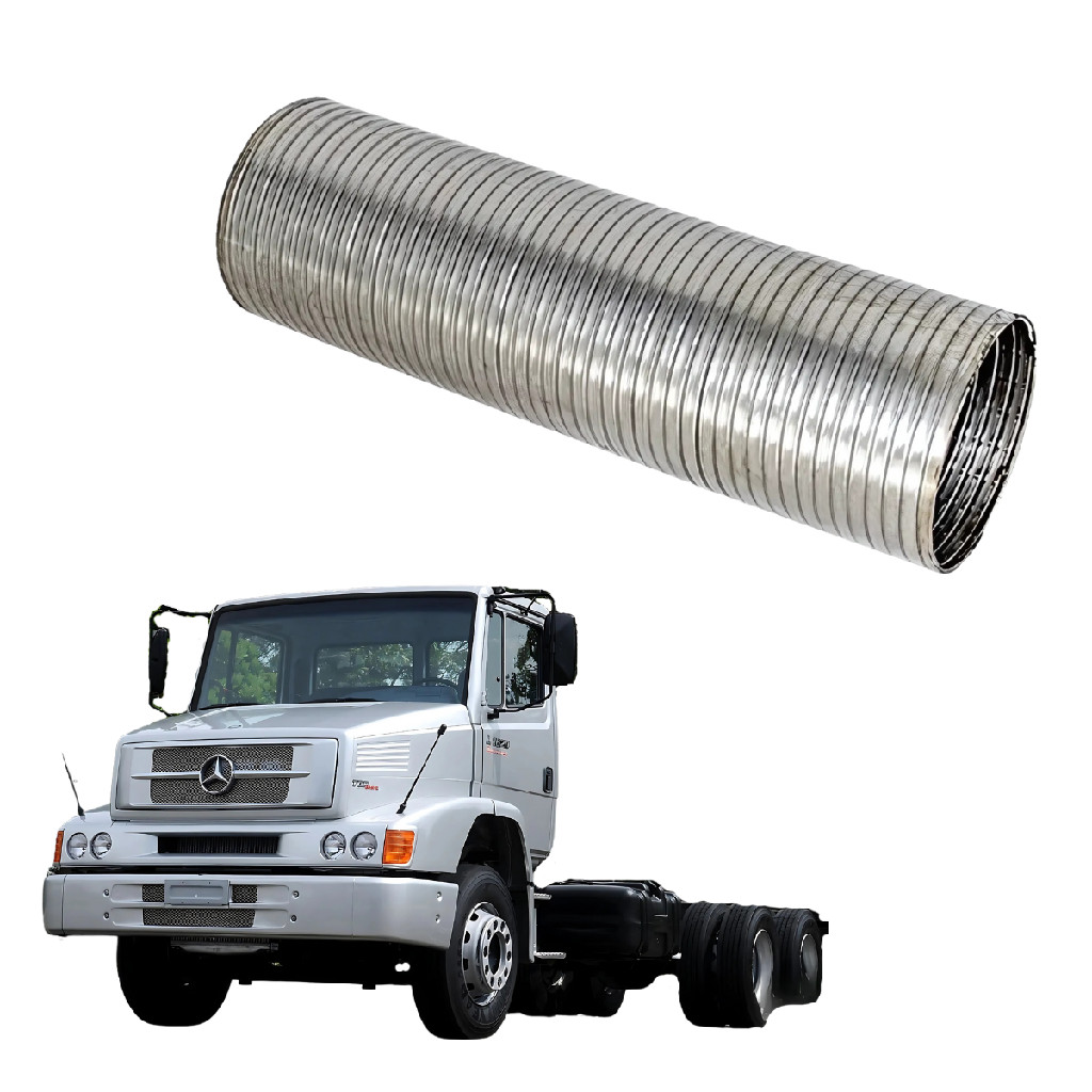 Tubo Flexível Escapamento Inox 1620 1728 2423K Atego