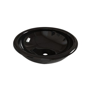 Cuba Pia Redonda de Apoio ou Sobrepor para Banheiro Lume Preto Brilho em Oferta na Shopee