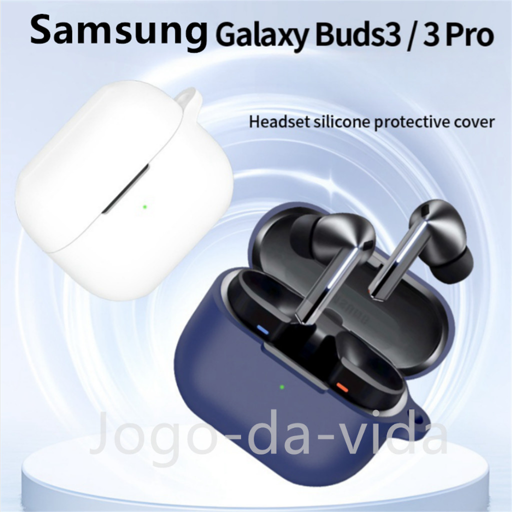 Novo Capa Case capinha de Silicone Protetora para fone Samsung Galaxy Buds 3/3 Pro （2024） em Oferta na Shopee