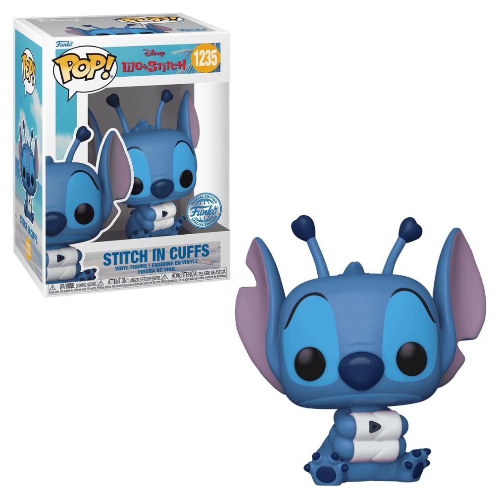 Boneco Funko Pop! Disney Lilo & Stitch - Stitch nas Algemas em Oferta na Shopee