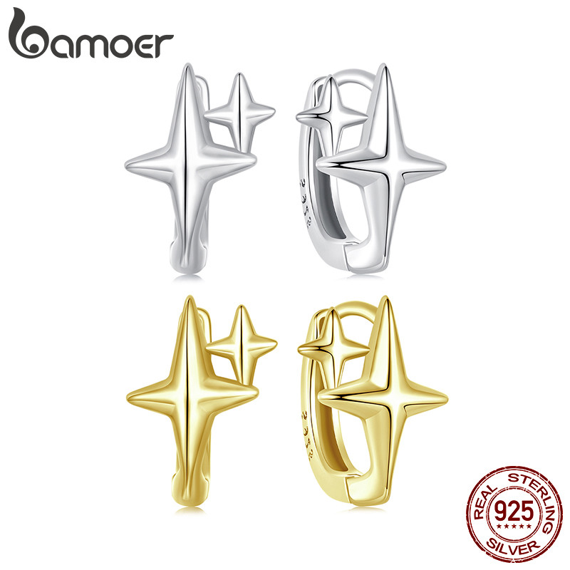 Brincos De Argola Bamoer 925 Sterling Sliver Starlight Jewelry Presentes Para Mulheres em Oferta na Shopee