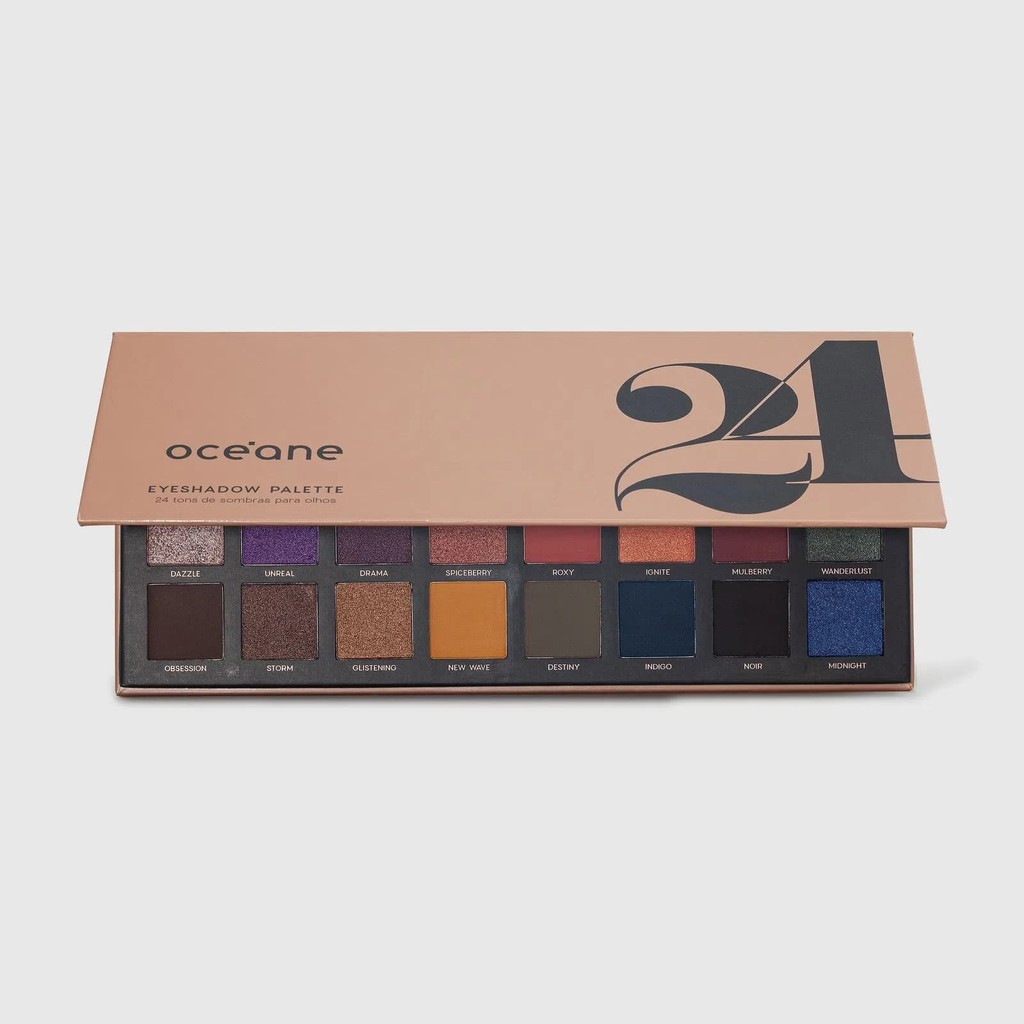 Paleta de Sombras 24 Cores Oceane