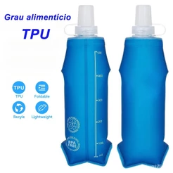 250 ml 500 ml garrafa de água de silicone dobrável água macia esportes ao ar livre corrida