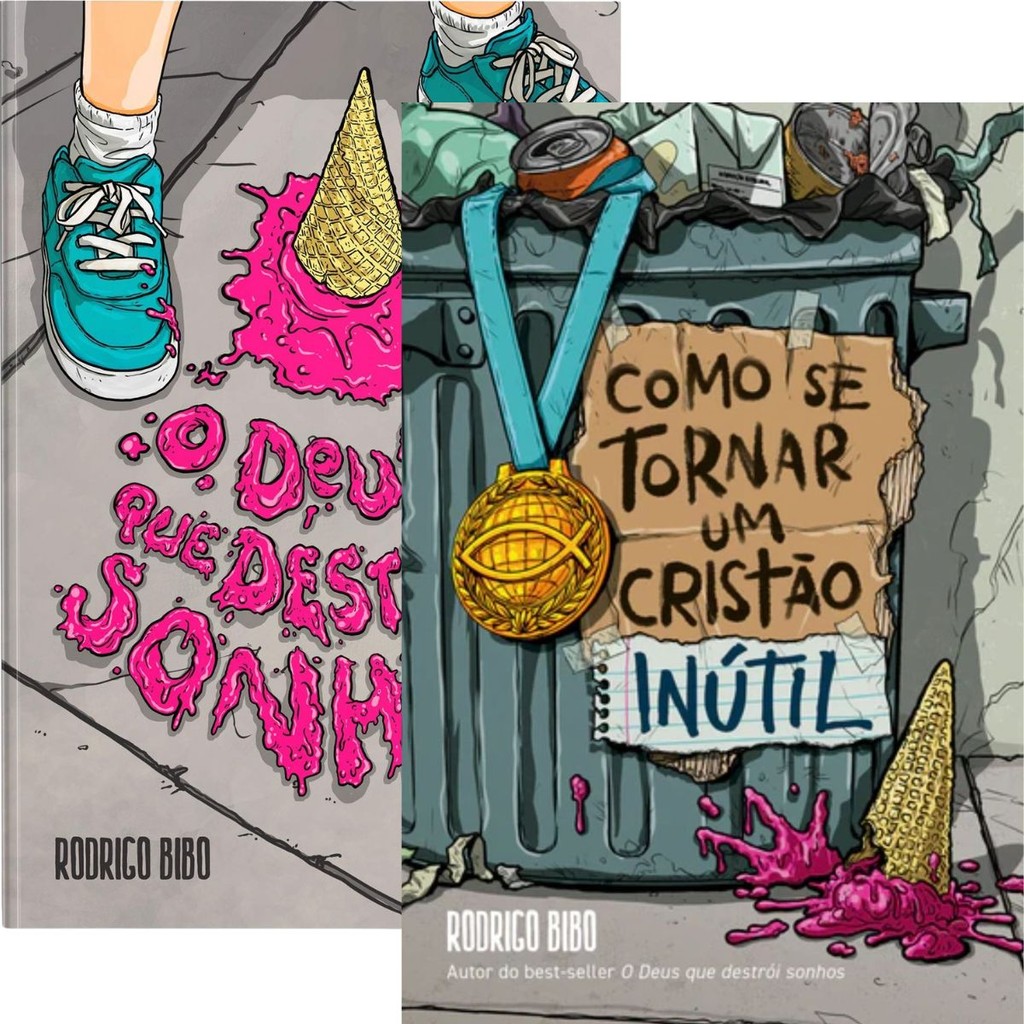Kit 2 Livros | O Deus que Destrói sonhos + Como se Tornar Um Cristão Inútil |Capa Dura |Rodrigo Bibo em Oferta na Shopee