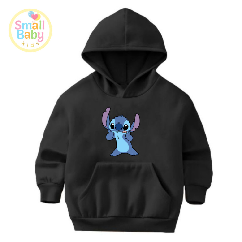 Blusa Moletom Canguru  Infantil / Juvenil Lilo Stitch Personalizada Criança Desenho