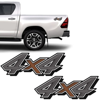 Par De Adesivos 4x4 Toyota Hilux 2021 Emblema Lateral em Oferta na Shopee