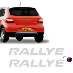 Adesivos Gol Rallye G5 G6 2010/2016 Modelo Original Cinza