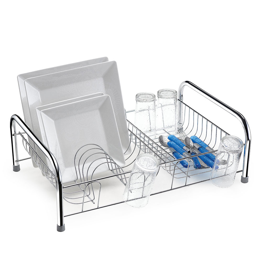 Escorredor Louça Aço Cromado Máxximo 10 Pratos 8 Copos Antiferrugem Organização Talher Cozinha Arthi em Oferta na Shopee