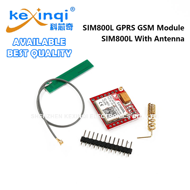 SIM800L GPRS GSM Módulo Micro Cartão SIM Núcleo Quad-band TTL Porta Serial Antena PCB Placa Wi-Fi Sem Fio Para Smartphon