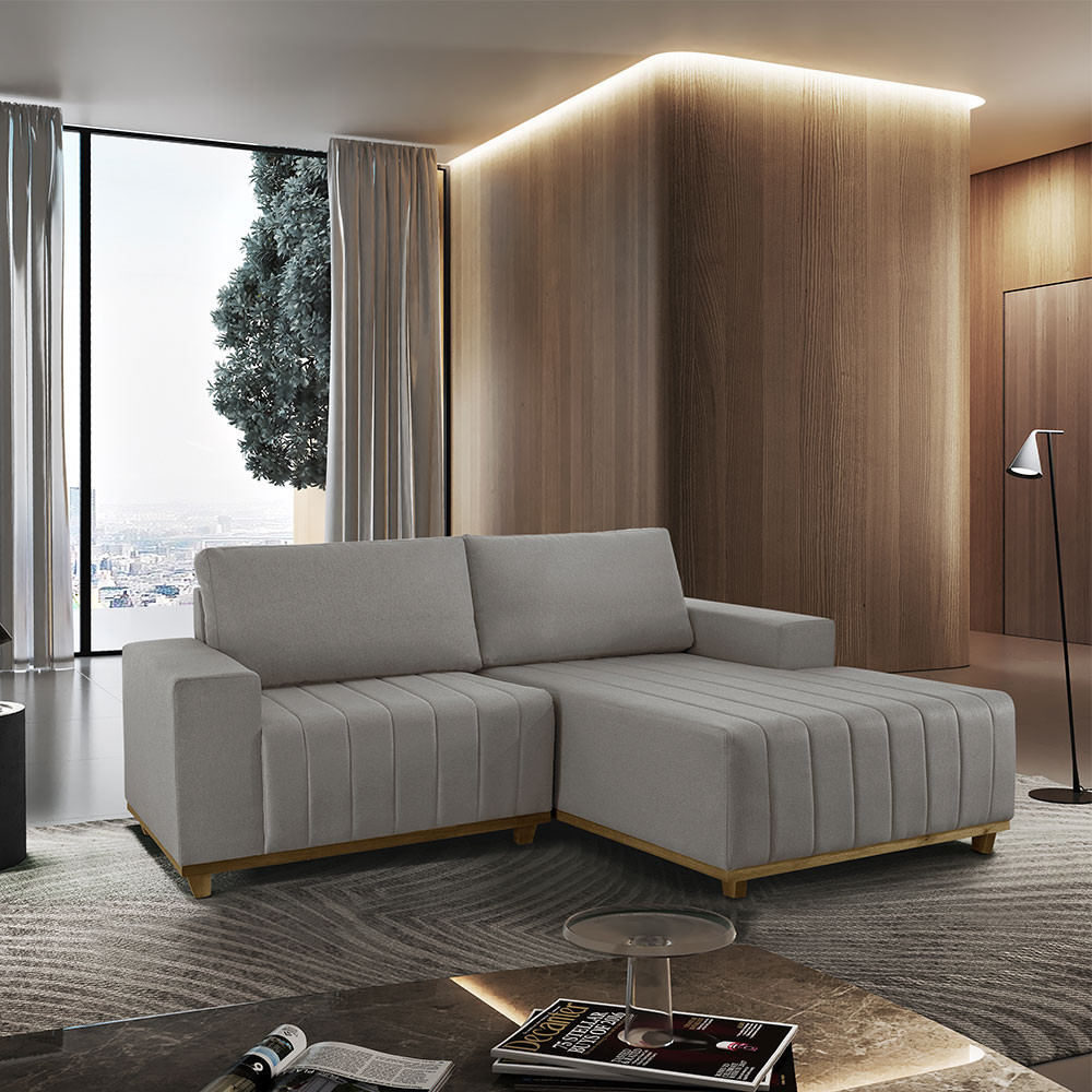 Sofá Boreal de 185cm B25 Chaise Lado Direito Meu Sofá Online