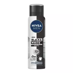 Desodorante Aerossol NIVEA MEN Black & White Invisible Original 150ml