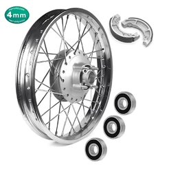 Roda Traseira Fan 125 2009 Á 2022 Raio 4mm Cromado Montada Alinhada Com 3 Rolamentos e Patim Freio