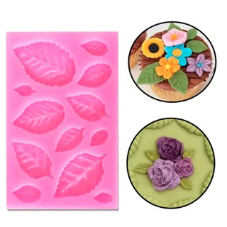 Molde De Silicone Folhas Para Confeitaria Decoração Biscuit Bolo Pasta Americana Resina Artesanato em Oferta na Shopee