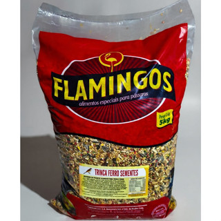 Mistura De Sementes Marca Flamingos, -Trinca Ferro Sementes  5Kg ( Com Frutas Cristalizadas ) em Oferta na Shopee