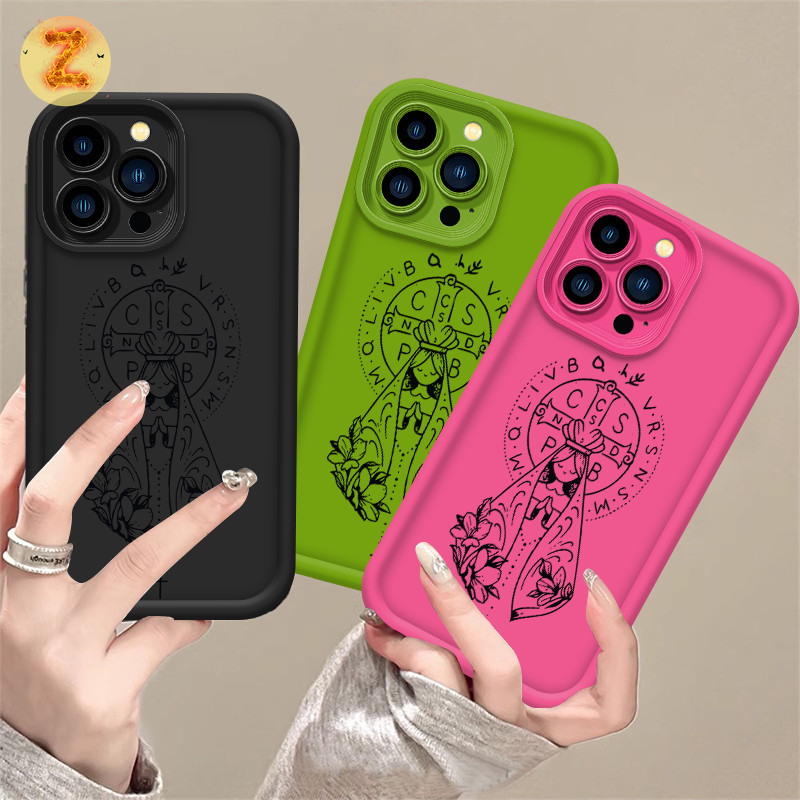 Capa Para Samsung S24 Ultra S24 Plus S23 FE S20 S22 S21 A17 A07 A55 A10 A51 A71 A72 Softcase Freira Católica ZBCase em Oferta na Shopee