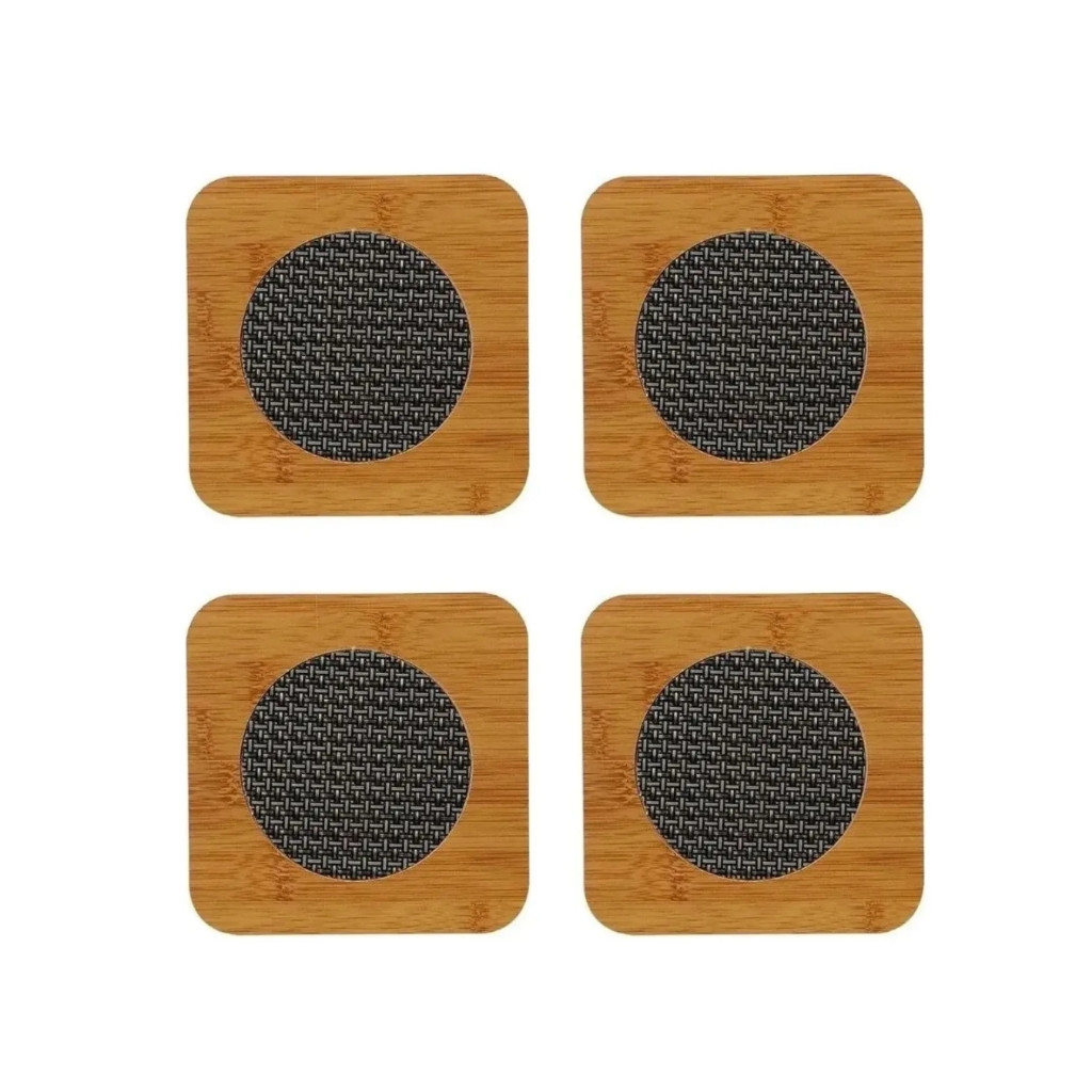CONJUNTO 4 DESCANSO DE PANELA 14,5CM -RESISTENTE ELEGANTE E NATURAL
