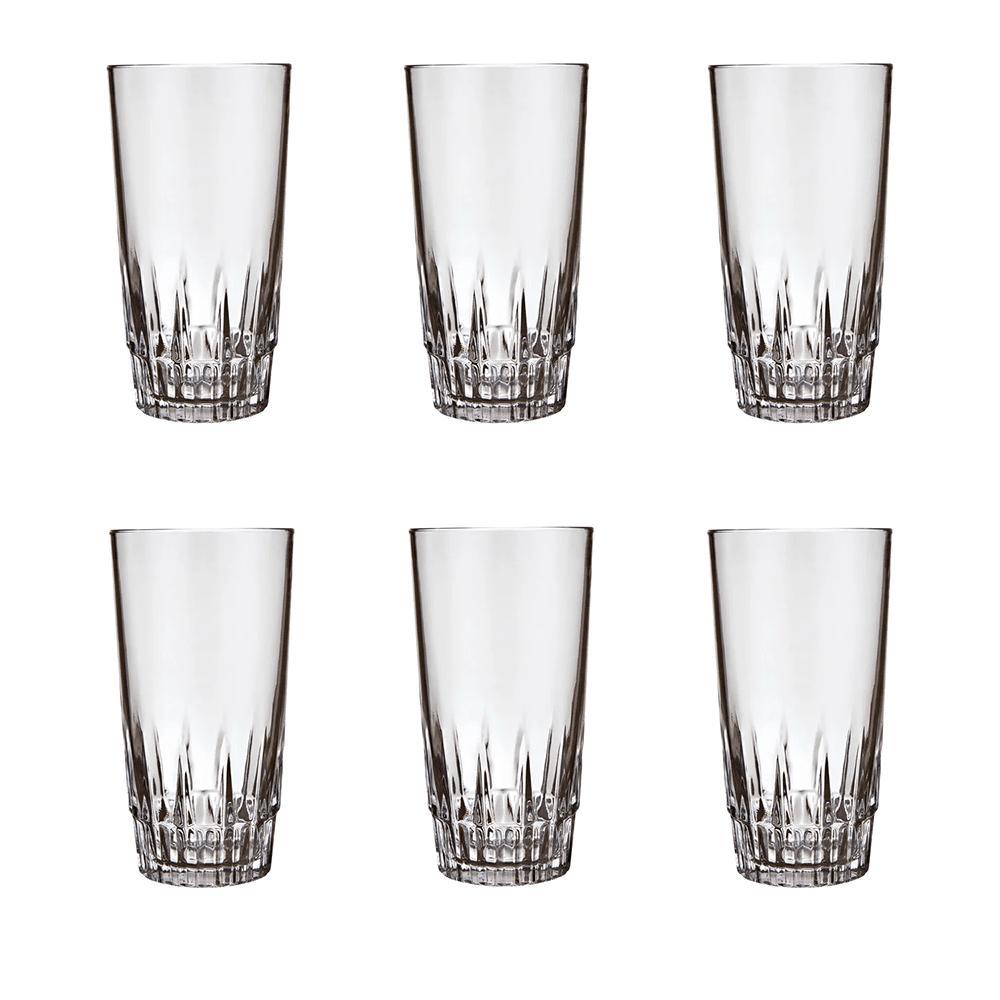 Conjunto de Copos Long Drink Nadir Vegas 330ml, Vidro, 6 Peças - 2752