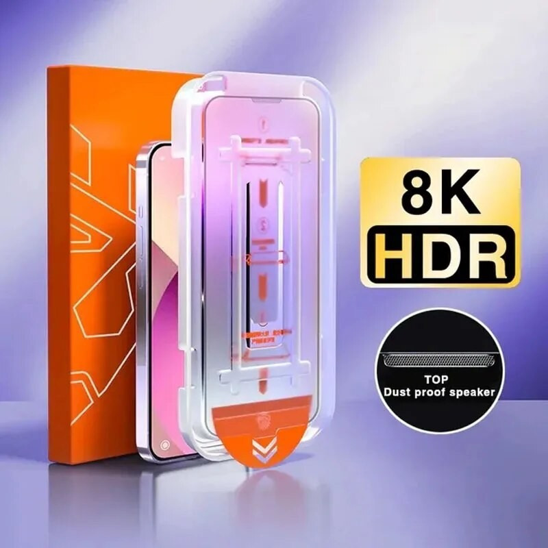 Kit De 3 Unidades HD Transparente Filme Protetor De Tela Temperado Cobertura Completa Para iPhone 16 15 14 13 12 11 Pro em Oferta na Shopee