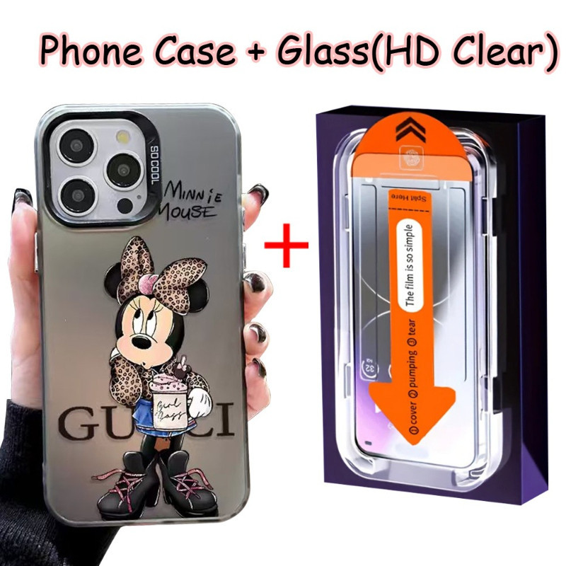 2 Em 1 Para OPPO Reno 15 14 14F A6 A6i A6X A5X A3X A5 A5i Pro 4G 5G Disney Minnie Mouse Capa De Telefone À Prova De Choq