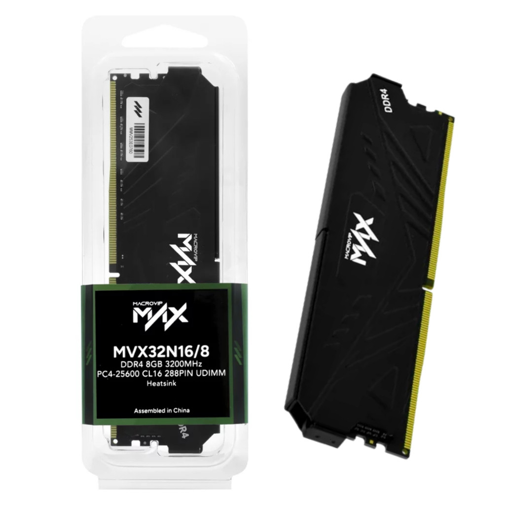 Memória Macrovip DDR4 8GB 3200Mhz MVX32N16/8 UDIMM