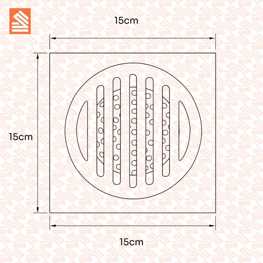 Ralo Grelha 15x15 Para Banheiro Aço Inox Preto Sistema Inteligente Controle de Odor Veda Cheiro — imagem 2 de 2