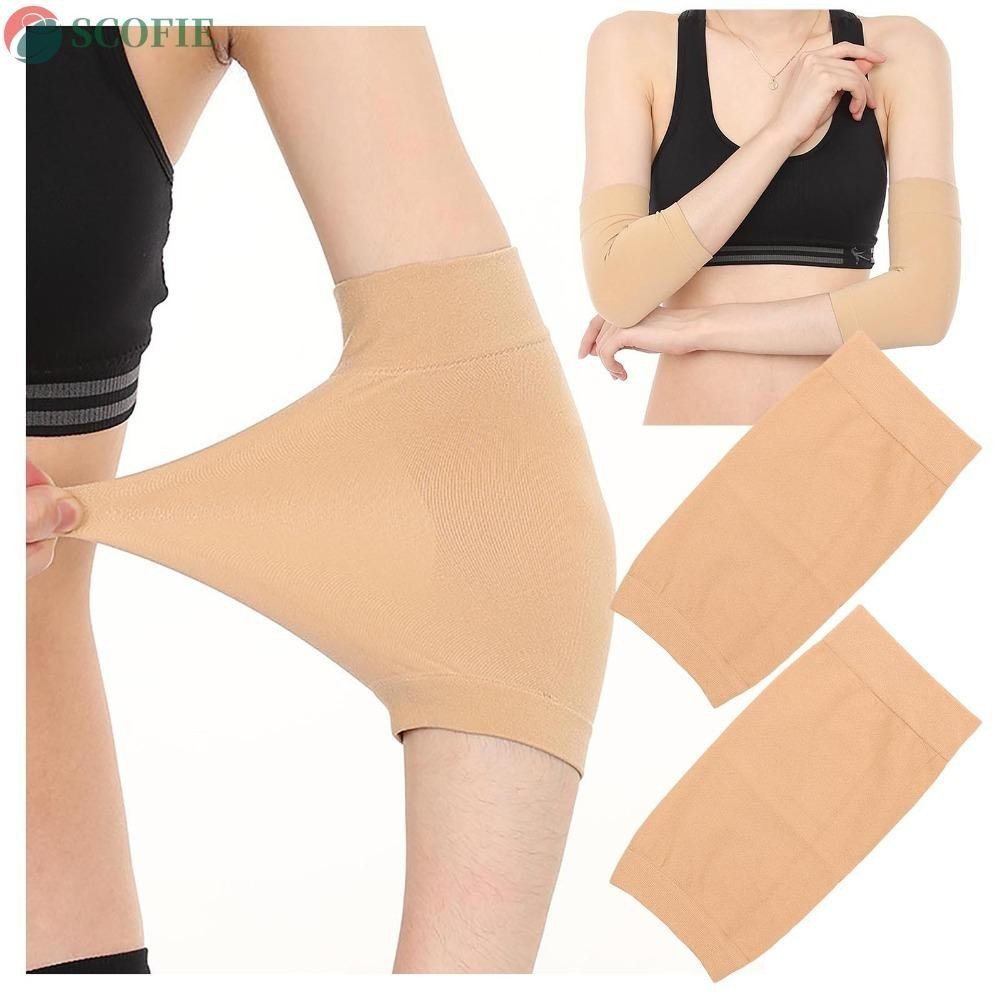 SCOFIE Cotovelo Suporte Macio 1 Par Cinta Braço Bandagem Máscara Cicatriz Absorve Suor Proteção UV Manga De