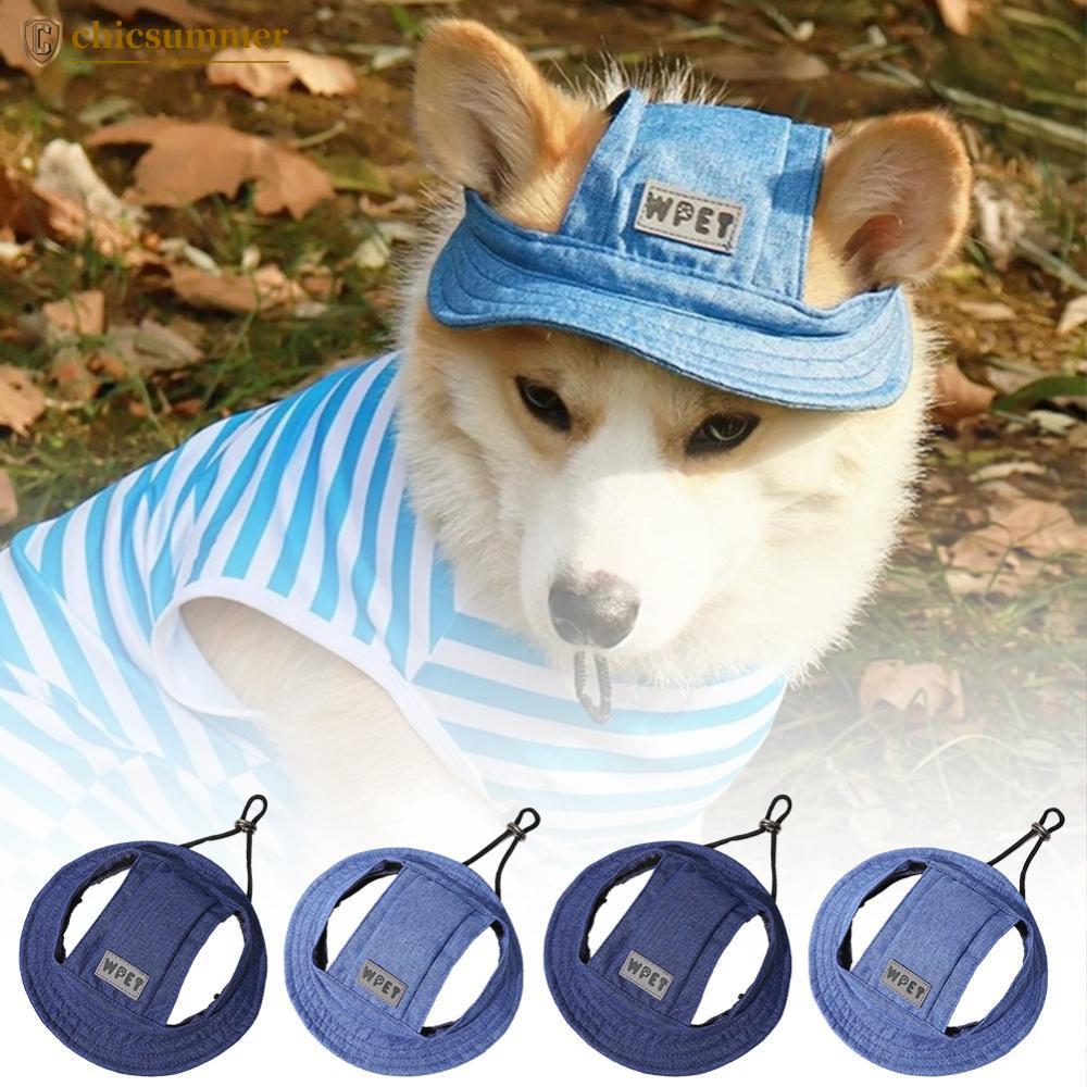 CHICSUMMER Chapéu De Sol Para Animais De Estimação , Primavera Verão , Cães E Gatos , Boné De Pescador Respirável Com Fu