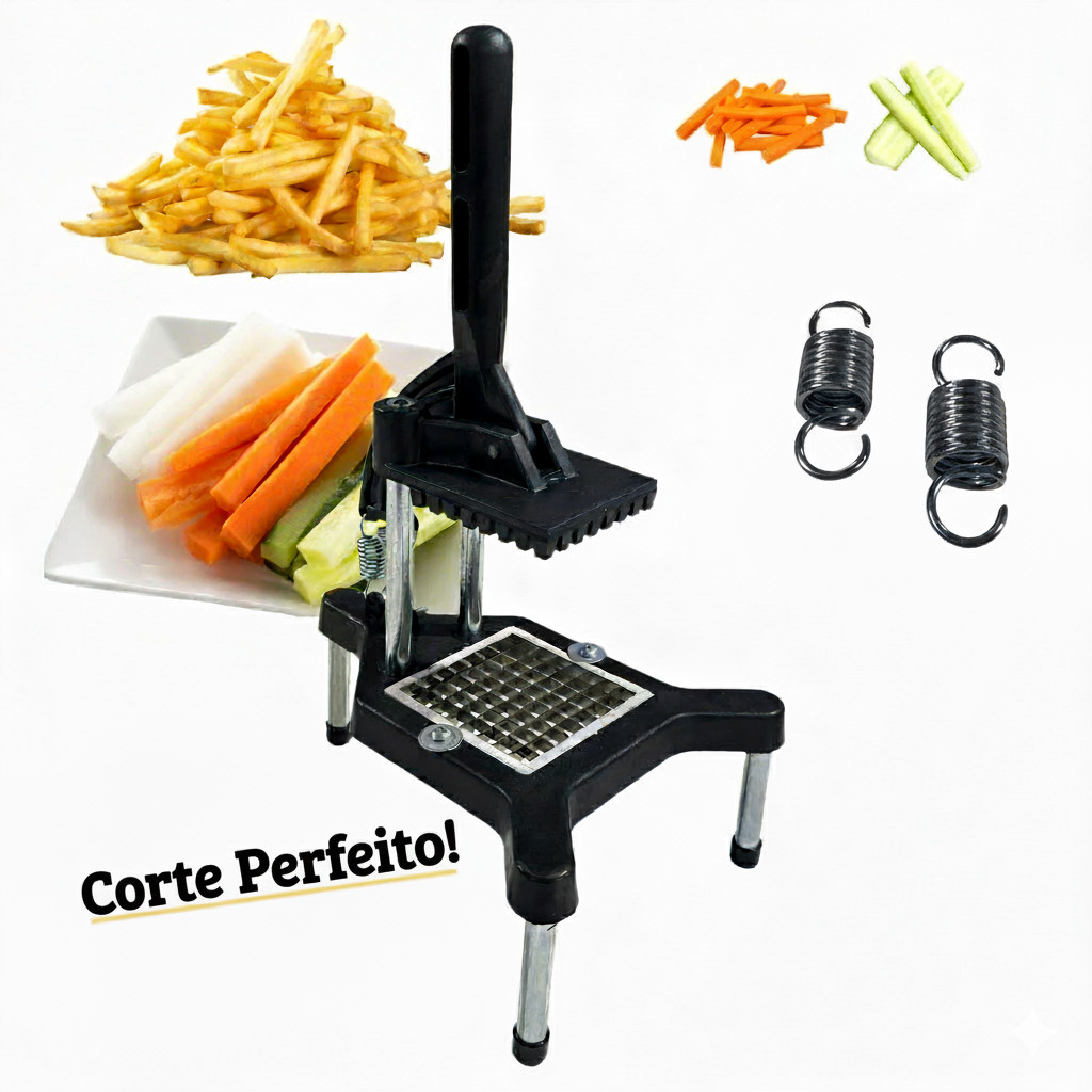 Picador Industrial Profissional Multiuso Fatiador de Batata Legumes e Frutas Reforçado