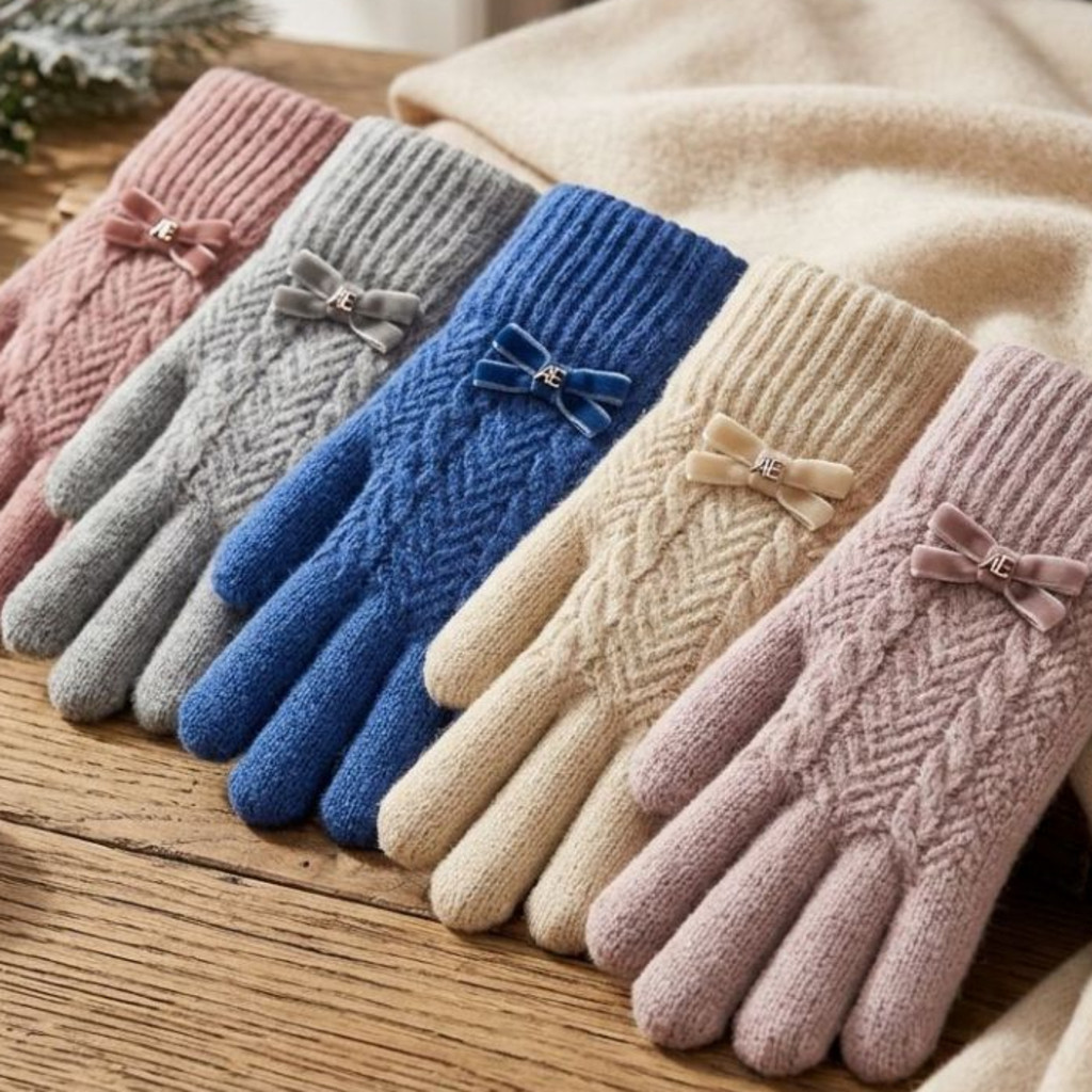 Luvas de Inverno Femininas Super Quentinhas – Tecnologia Térmica, Ajuste Perfeito e Cores Elegantes Para o Dia a Dia