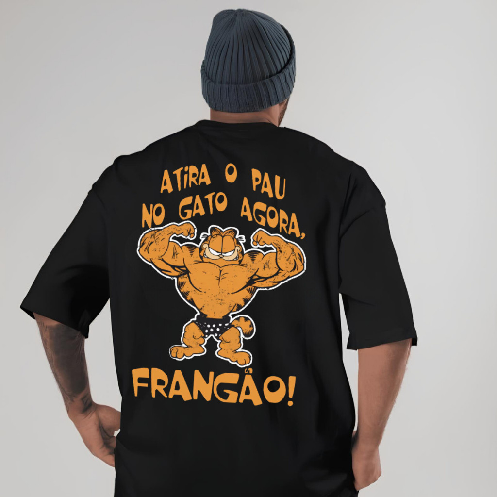Camiseta Oversized Masculina Meme Estampado Moda Academia Treino Lançamento
