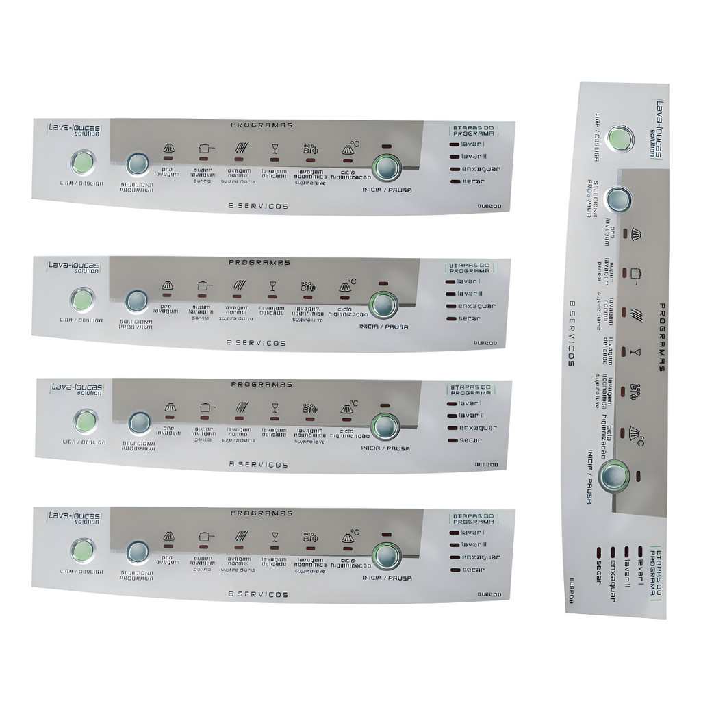 Kit 5 Película Painel Decorativo Adesivo Lava Louça Ble20
