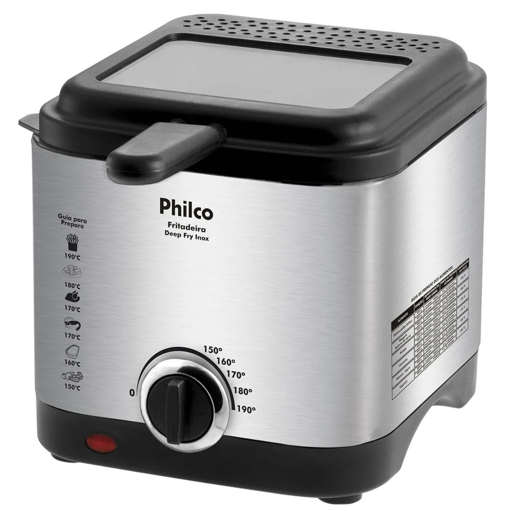 Fritadeira Elétrica Air Fryer Deep Fry Inox 110V Philco em Oferta na Shopee