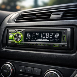 Rádio Automotivo Bluetooth com Tela LED USB TF AUX FM Mãos Livres Controle Remoto 12V VPL-1003A