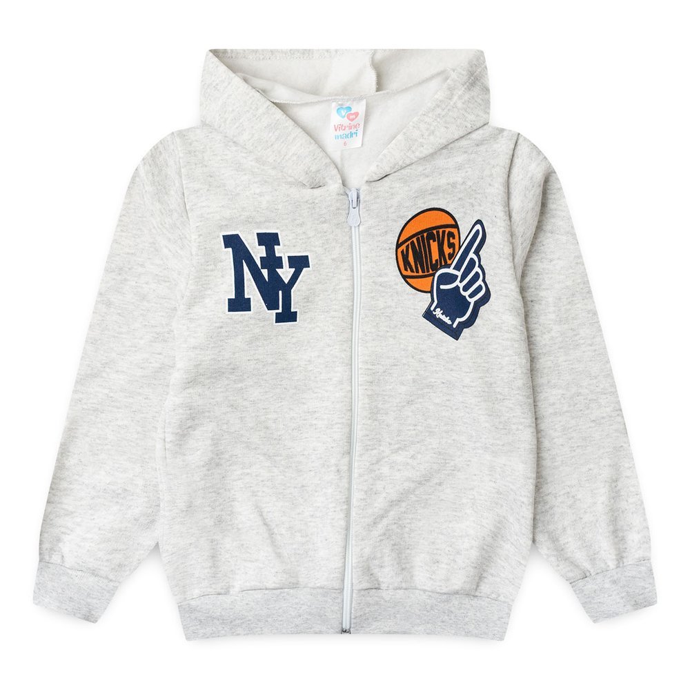 Jaqueta Moletom Infantil Menino c/ Capuz e Zíper New York Knicks em Oferta na Shopee