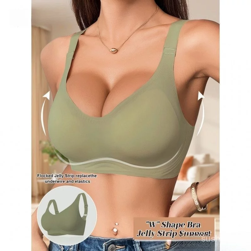 Sutiã Push-Up Sexy Ajustável para Mulheres, Lingerie Sem Fio Macia e Fofo, Sutiã Esportivo Fino e Sem Costura — imagem 1