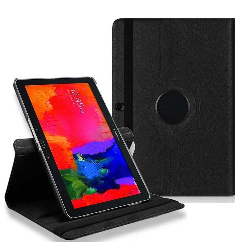 Em estoque, adequado para tablet Samsung Note Pro 12.2 P900 P905, capa protetora de couro P901 com função de rotação.