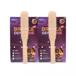 Kit 2 Brinquedo Osso Bamboo Taco Brinca Dent One Sabor Bacon Para Cães