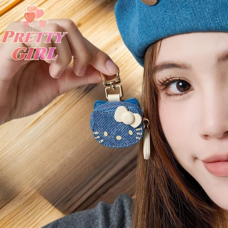 [Pretty ggirl] 1 Peça De Desenho Animado KT Cat Personalizado Criativo Bolsa De Couro Pingente Kawaii Hello Kitty Chavei