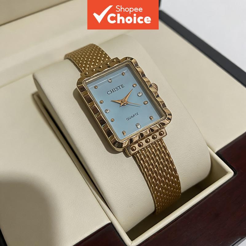 Primavera Luxo Quadrado Dial Relógio Feminino Ins Estilo Minimalista À Prova Dwaterproof Água Commuter Presente
