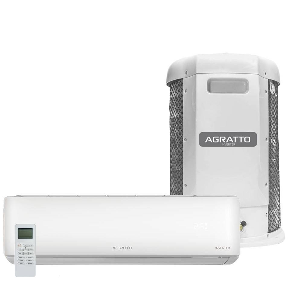 Ar Condicionado Split Agratto Hi Wall Zen Top Inverter 24.000 Btu/h Frio Monofásico Branco ZICST24F-02 220V