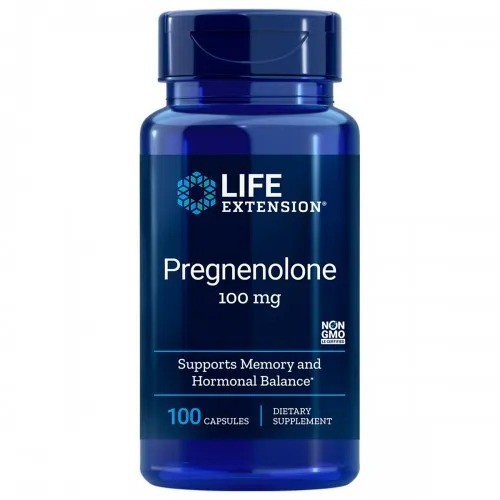 PREGNENOLONA 100MG 100CAPS - LIFE EXTENSION PREGNENOLONE